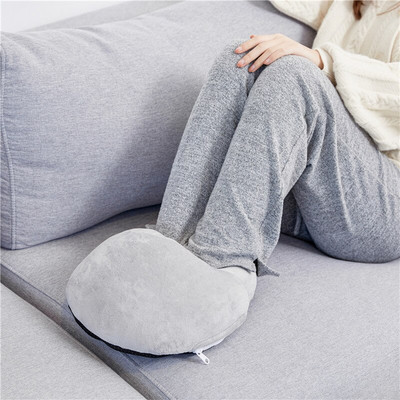 Nadýchaný mäkký jednofarebný ohrievač nôh, zimná teplá vyhrievacia podložka do kancelárie, USB elektrický ohrievač vankúšov, vianočný darček