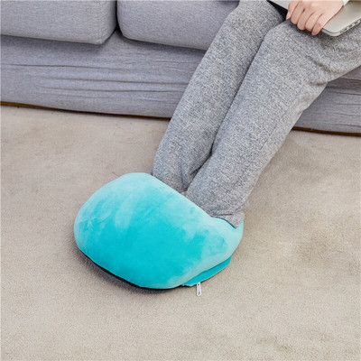 Nadýchaný mäkký jednofarebný ohrievač nôh, zimná teplá vyhrievacia podložka do kancelárie, USB elektrický ohrievač vankúšov, vianočný darček