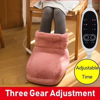 Χειμερινά μαξιλαράκια θέρμανσης κρεβατοκάμαρας ηλεκτρικά ποδιών για να διατηρούνται ζεστά και χοντρά ζεστά παπούτσια στο σπίτι