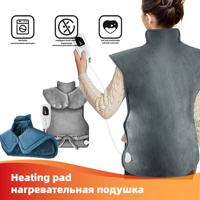 Saugus nešiojamasis elektrinis šiltesnis kaklo pečių šildomasis įklotas moterims ir vyrams, šildomas skara, šilta elektrinė antklodė