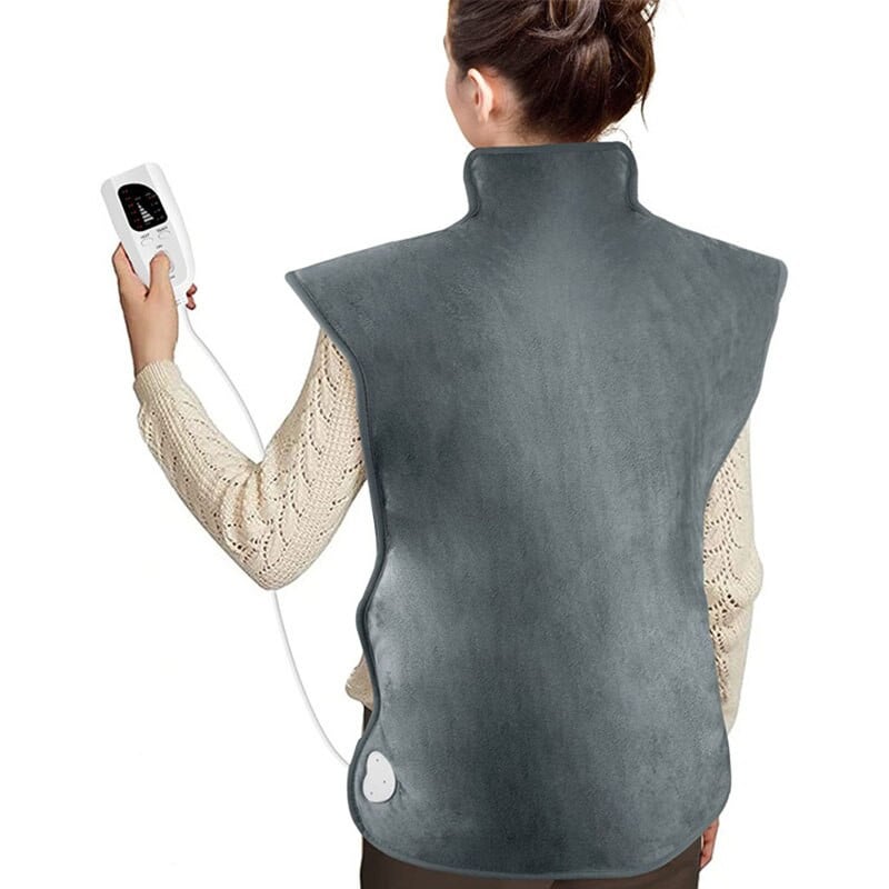Prenosná elektrická ohrievacia podložka na krk a ramená pre ženy a mužov, vyhrievacia šatka, teplá elektrická deka