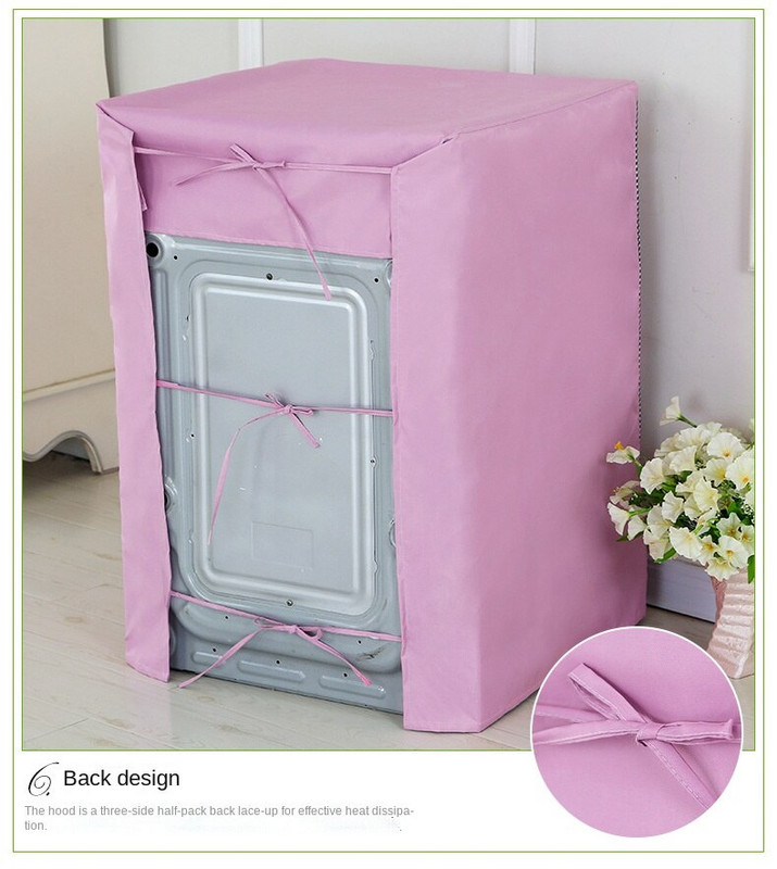 Mosógép huzat Poliészter szál Vízálló elöltöltős ruhaszárító huzat fényvédő ruhanemű ezüst bevonat porálló huzat