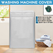 Pulsator Vodotesný kryt na práčku, sušička bielizne, polyesterový opaľovací krém, strieborný povlak, prachotesné puzdro s vrchným plnením