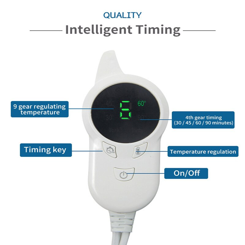 Materiale pentru terapie de reabilitare, încălzit, dureri de spate, crampe, ameliorarea durerii, lavabil, oprire automată, umedă uscată, pernă de încălzire electrică