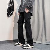 Blugi de bărbați cu picior larg în culori închise și deschise