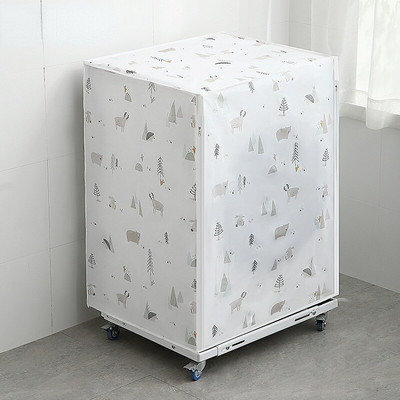 Kryt na práčku PEVA s opaľovacím krémom, vodotesný kryt na práčku