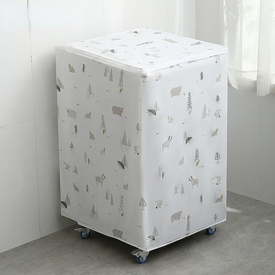 Kryt na práčku PEVA s opaľovacím krémom, vodotesný kryt na práčku