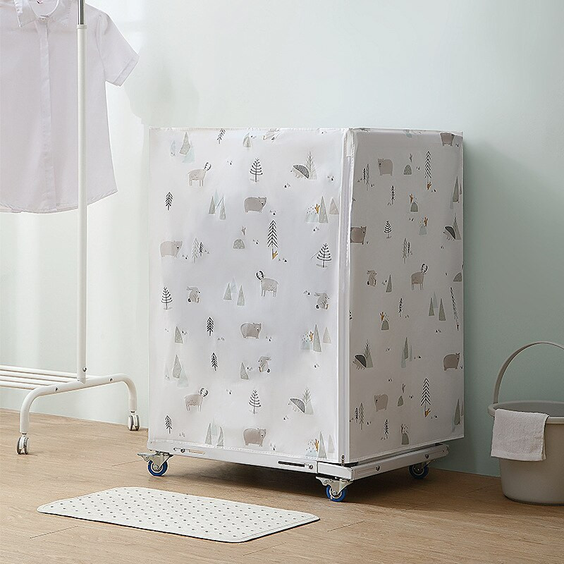 Kryt na práčku PEVA s opaľovacím krémom, vodotesný kryt na práčku