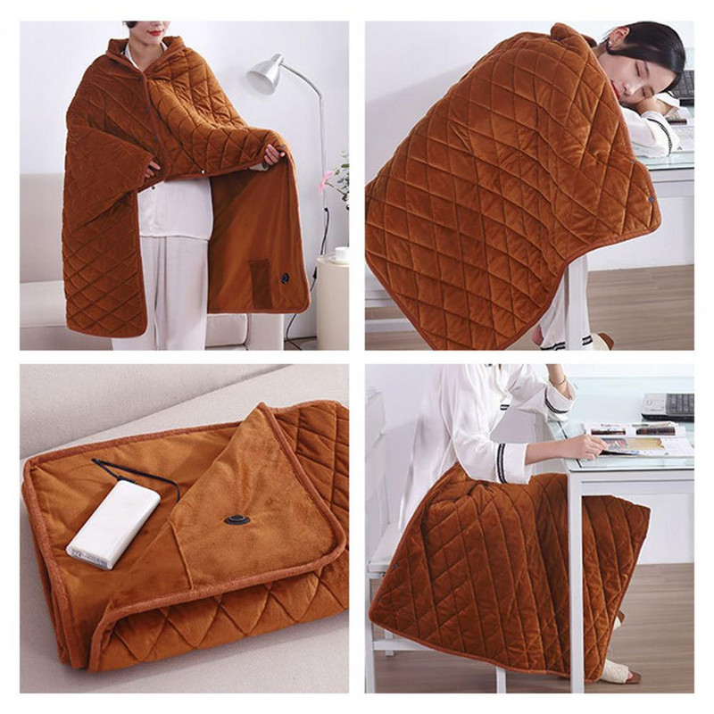 Električna deka Automatsko podešavanje vremena Bežična zima Deblje grijaće tijelo USB podloga za grijanje Brzo zagrijavanje od poliestera za hladno vrijeme