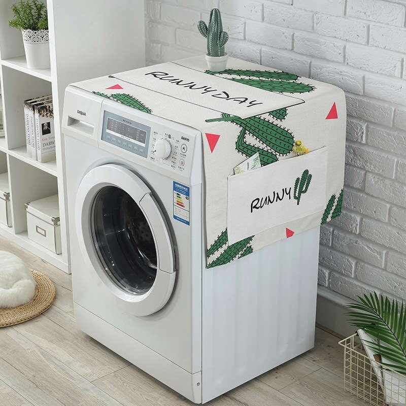 Nordic Poklopac za perilicu rublja Green Leaf Poklopac za perilicu rublja Zaštita za prašinu Pećnica Zaštita za mikrovalnu pećnicu Moderni kućni dekor