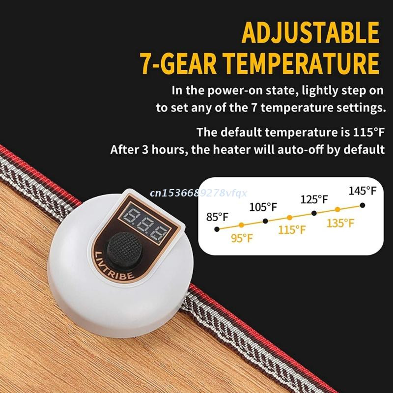 Električne grijane podne prostirke Grijač za grijanje stopala Grijana grijaća prostirka za noge Dropship