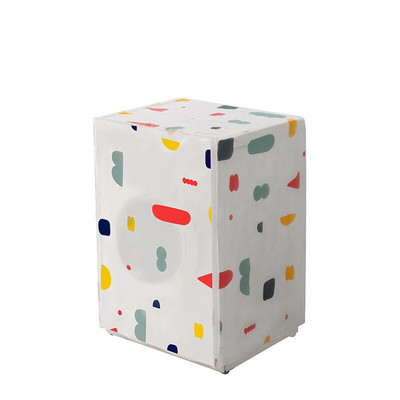 Mosógép porvédő görgős flip mosógép burkolat Virágos geometrikus mosógép porvédő