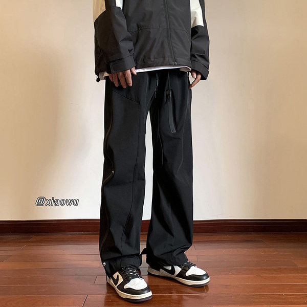 Pantaloni drepti pentru barbati model nou cu fermoar