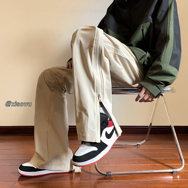 Pantaloni drepti pentru barbati model nou cu fermoar