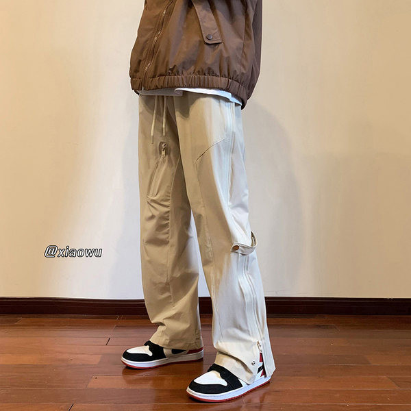 Pantaloni drepti pentru barbati model nou cu fermoar