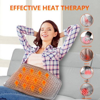 Ηλεκτρική θερμαντική επιφάνεια αυτόματης απενεργοποίησης 10 επιπέδων θερμοκρασίας Εξαιρετικά μαλακή θερμαινόμενη κουβέρτα για την πλάτη στον αυχένα ώμου κοιλιά