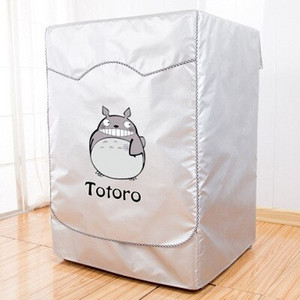 Wasmachine Deksel Waterdicht Cover Volautomatische Drum Oxford Doek Droger Zilver Polyester Stofdicht