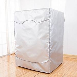 Wasmachine Deksel Waterdicht Cover Volautomatische Drum Oxford Doek Droger Zilver Polyester Stofdicht