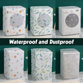 Kryt na práčku v severskom štýle, kryt na práčku, vodotesný kryt na automatickú práčku z PEVA, bytové dekorácie