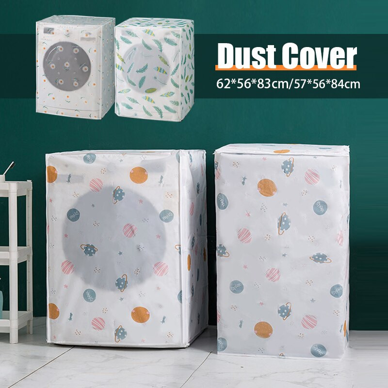 Kryt na práčku v severskom štýle, kryt na práčku, vodotesný kryt na automatickú práčku z PEVA, bytové dekorácie