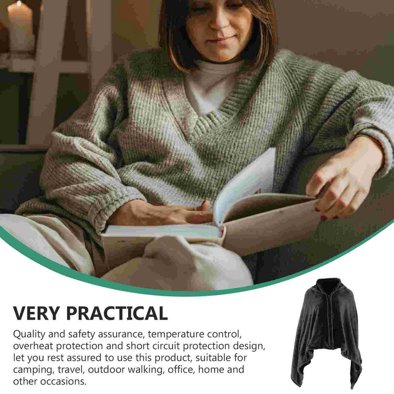 Grijana deka Električni šal Ogrtač Pončo Usb grijanje Topla toplina Električna grijana deka Vreća od flisa