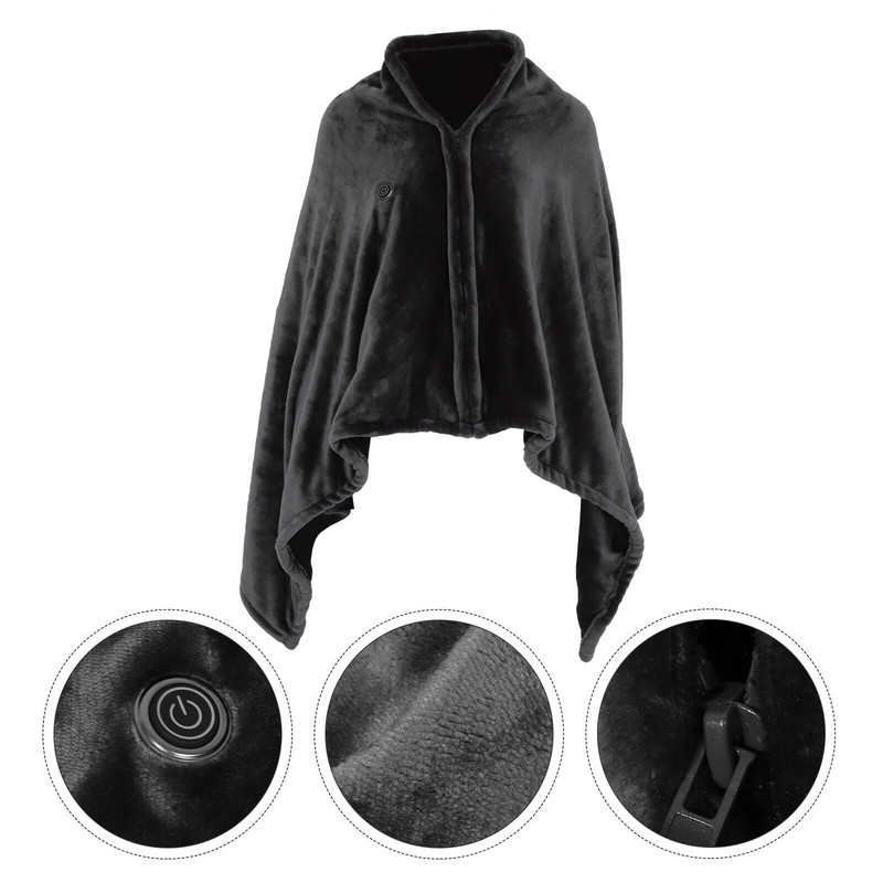 Grijana deka Električni šal Ogrtač Pončo Usb grijanje Topla toplina Električna grijana deka Vreća od flisa