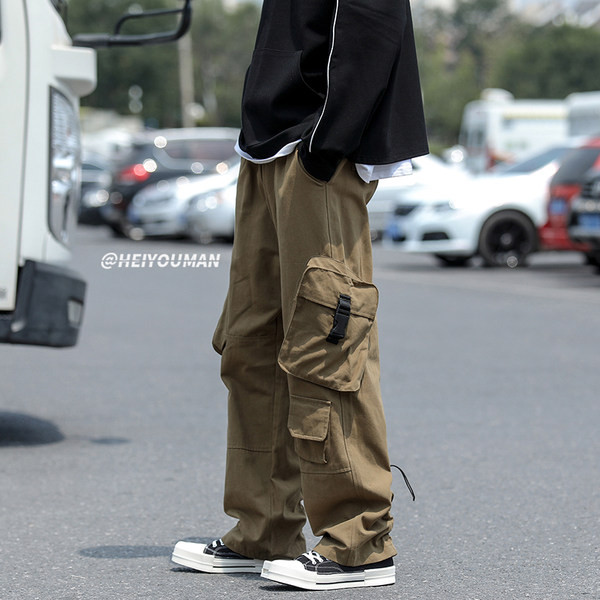 Pánske nohavice ležérneho strihu - s vreckami