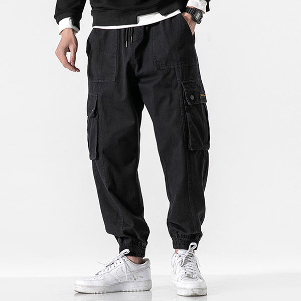 Pánske nohavice s vreckom a šnúrkami