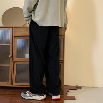 Мъжки рипсен панталон с връзки - прав модел