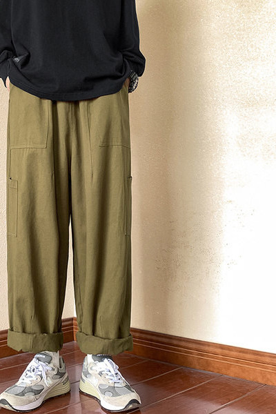 Pánske nohavice ležérneho strihu - s vreckami