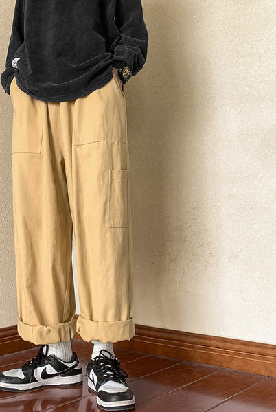 Pánske nohavice ležérneho strihu - s vreckami