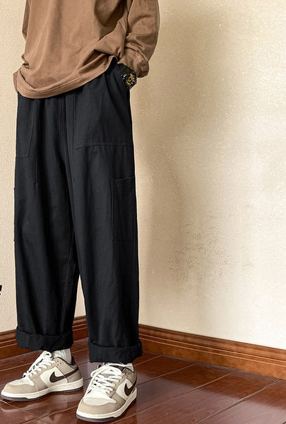 Pánske nohavice ležérneho strihu - s vreckami