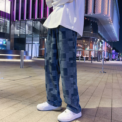 Široki model muških traperica - sa džepom