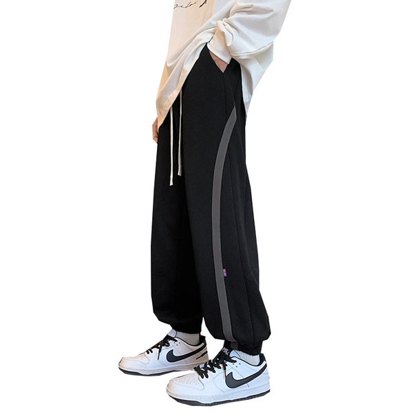 Pantaloni de trening pentru bărbați cu margini