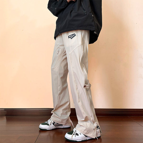 Pantaloni casual barbatesti cu nasturi