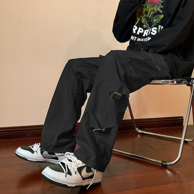 Pantaloni sport barbati cu catarame - trei culori