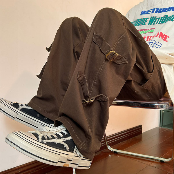 Pantaloni sport barbati cu catarame - trei culori