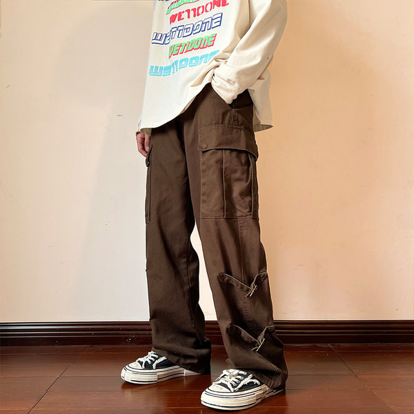 Pantaloni sport barbati cu catarame - trei culori