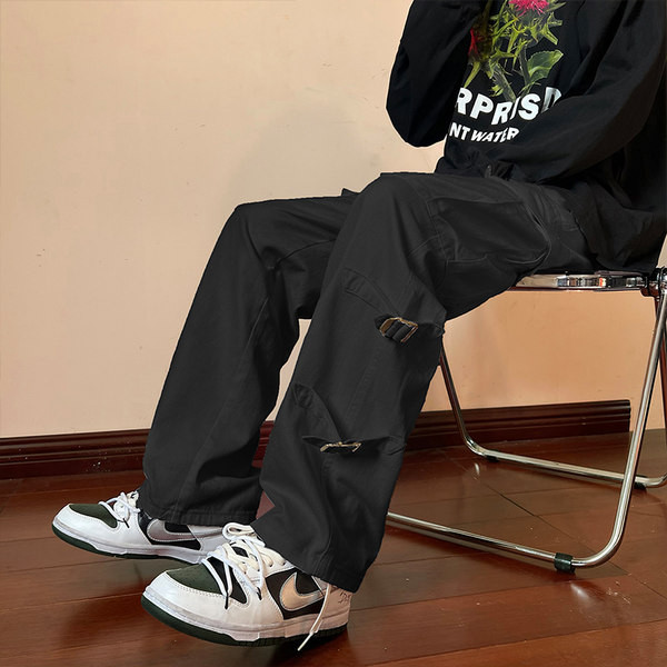 Pantaloni sport barbati cu catarame - trei culori