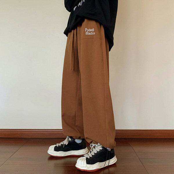 Pantaloni de trening pentru bărbați cu inscripție