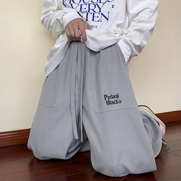 Pantaloni de trening pentru bărbați cu inscripție