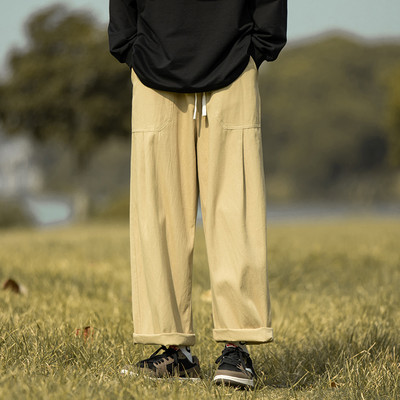 Pantaloni barbati model larg in doua culori