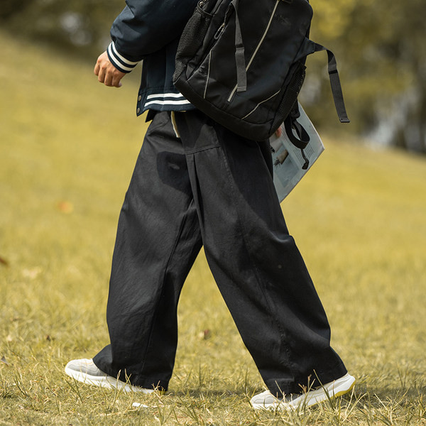 Pantaloni barbati model larg in doua culori