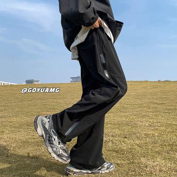 Ανδρικό παντελόνι casual με φερμουάρ