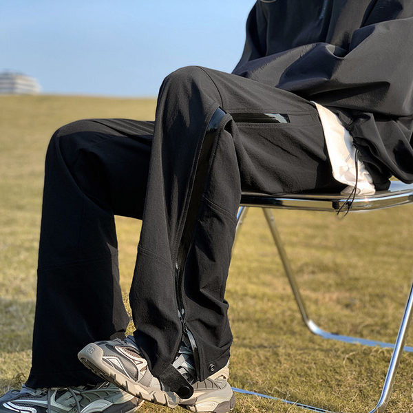 Ανδρικό παντελόνι casual με φερμουάρ