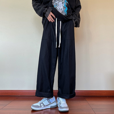 Pánske nohavice s vreckami - široký model