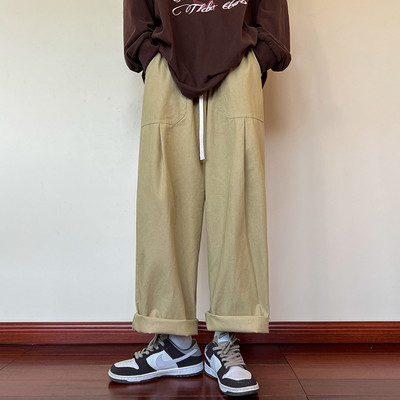 Pánske nohavice s vreckami - široký model