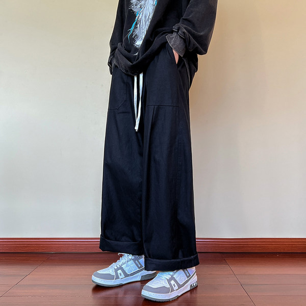 Pánske nohavice s vreckami - široký model