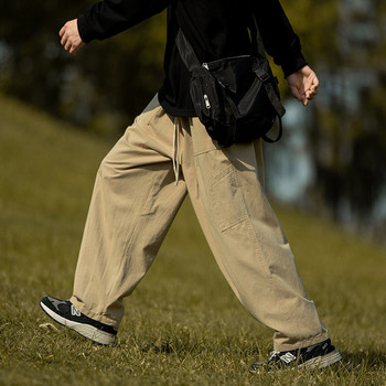 Ежедневен мъжки панталон с джоб и връзки