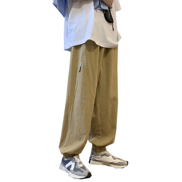 Pánske športové nohavice s logom a gumou na nohaviciach